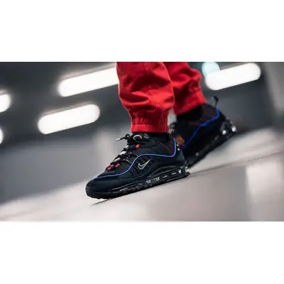 Nike Air Max 98 Black Blue | Where To Buy | CD1537-001 | The Sole 