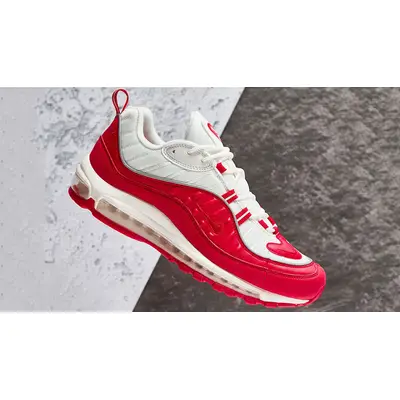 Air max 98 red clearance and white