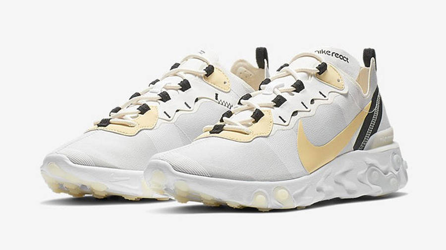 nike react element 55 all white