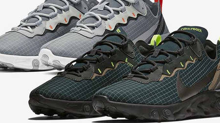 Pure Platinum And Navy Grid Designs Update The Nike React Element 55 Pure Platinum And Navy Grid Designs Update The Nike React Element 55