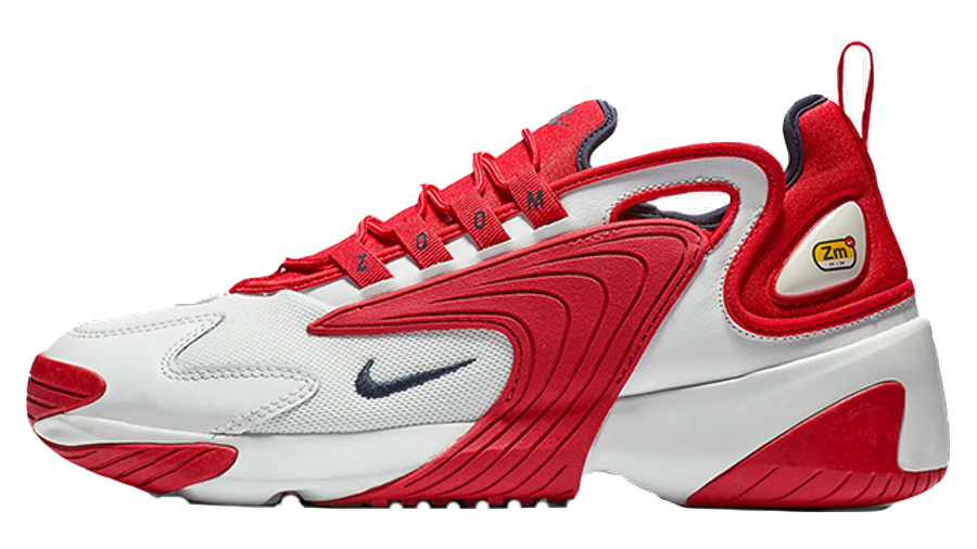 nike zoom 2k red and white