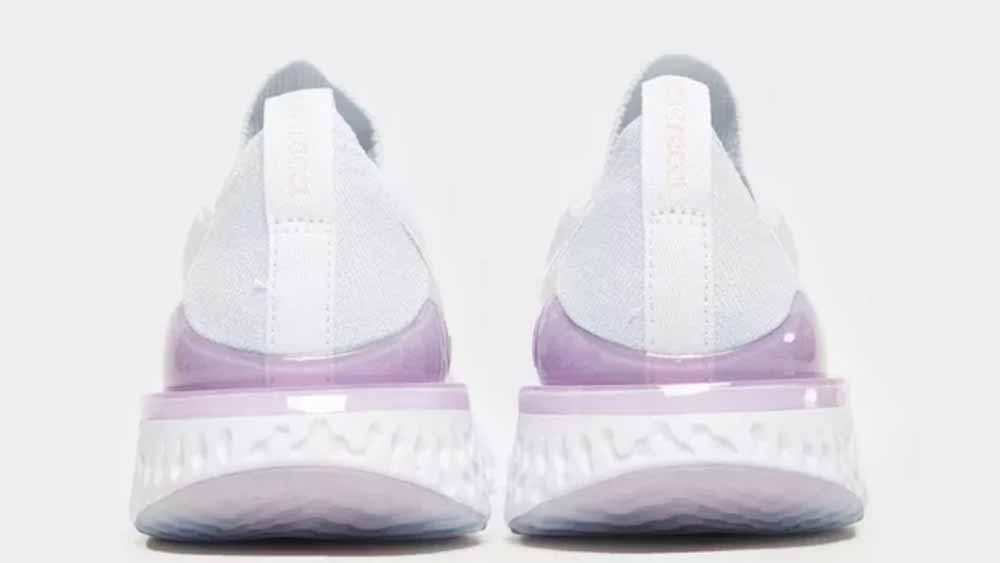 Epic react flyknit shop 2 white/pink foam/white