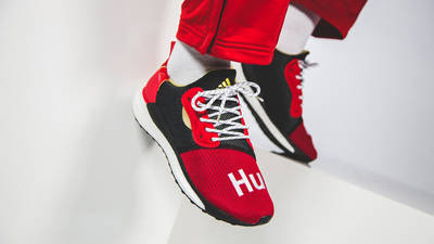 Pharrell x adidas Solar Hu Chinese New Year Red Black | Where To Buy |  EE8701 | The Sole Supplier
