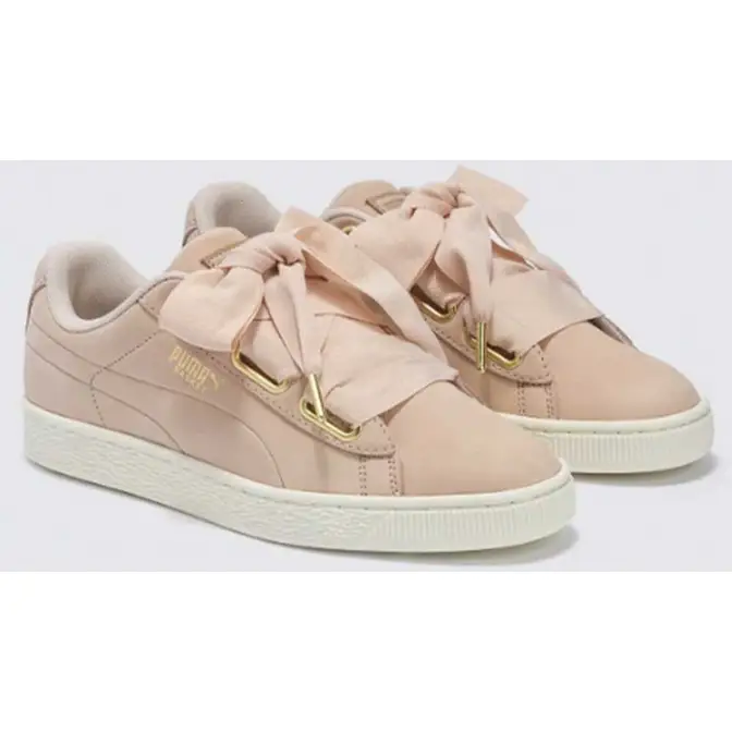 puma basket heart rose