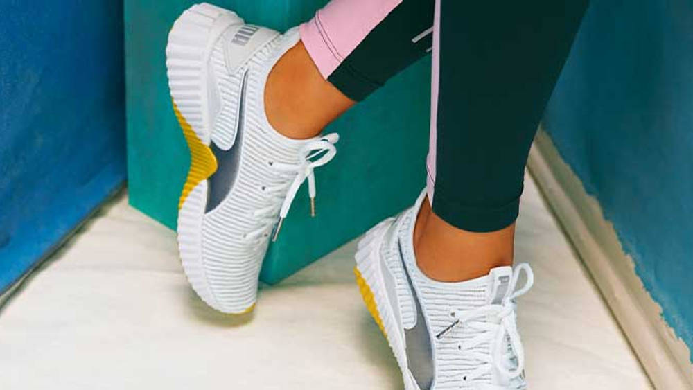 Puma DEFY TZ in Puma White/Blazing Yellow Puma DEFY TZ in Puma White/Blazing Yellow