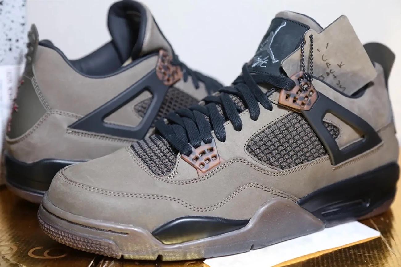 The Travis Scott x Air Jordan 4 Emerges In An Earthy Colourway