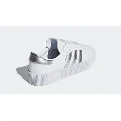 adidas originals 厚底 Sambarose 'White Silver' 日本未入荷 Adidas Originals - SAMBAROSE W 'cloud White' - VegNonVeg