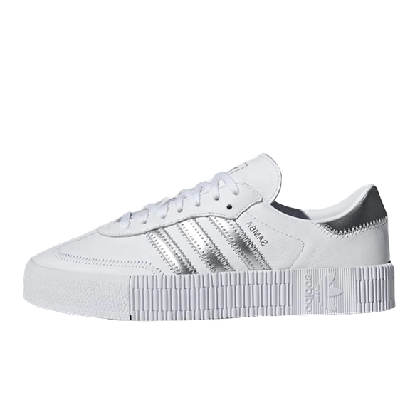 adidas originals 厚底 Sambarose 'White Silver' 日本未入荷 Adidas Originals - SAMBAROSE W 'cloud White' - VegNonVeg