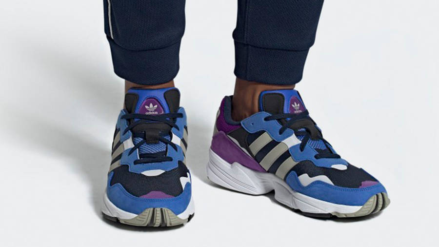 blue and purple adidas