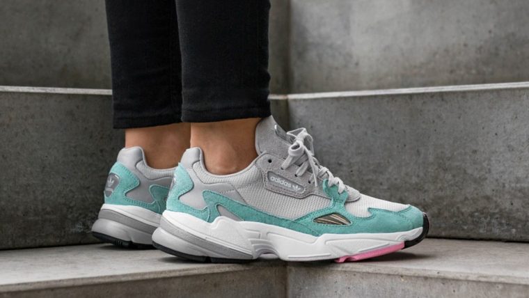 adidas falcon grey green