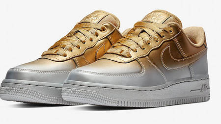 Nike's Air Force 1 Gets A Spray Painted Metallic Makeover