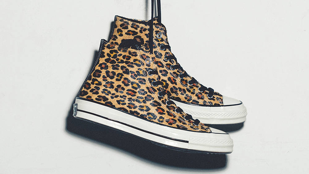 converse all star 70s leopard pony hair