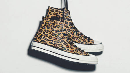 Fuzzy Leopard Print Transforms Two Classic Converse Silhouettes Fuzzy Leopard Print Transforms Two Classic Converse Silhouettes
