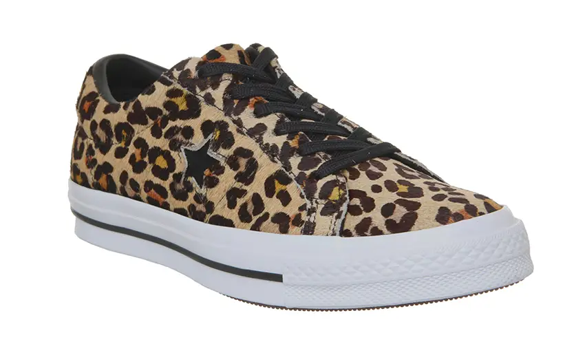 Converse leopard hotsell pony hair