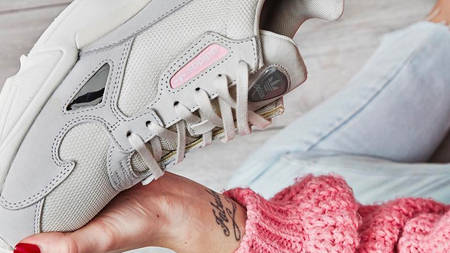 adidas' Falcon Is Dreamy In Misty Grey And Pastel Pink adidas' Falcon Is Dreamy In Misty Grey And Pastel Pink