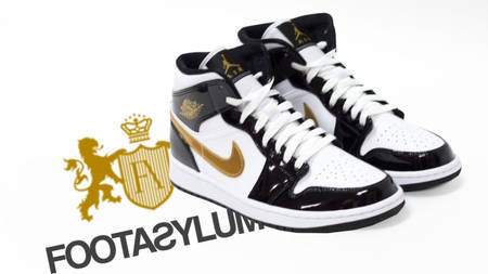 Footasylum Exclusive: The Jordan 1 Mid Patent Black Gold Launches This Weekend