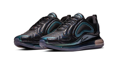 The Nike Air Max 720 Surfaces In 'Iridescent' And 'Triple Black' Colourways The Nike Air Max 720 Surfaces In 'Iridescent' And 'Triple Black' Colourways