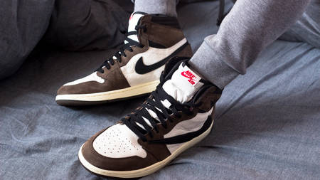 An On Foot Look At The Travis Scott x Air Jordan 1 'Cactus Jack'