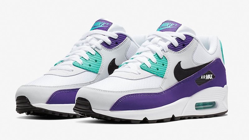 Purple and white nike air max 90 best sale