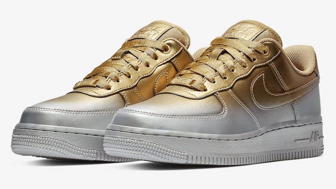 Nike's Air Force 1 Gets A Spray Painted Metallic Makeover The Sole