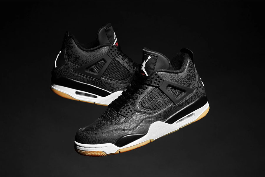 Air jordan 4 outlet retro se black laser