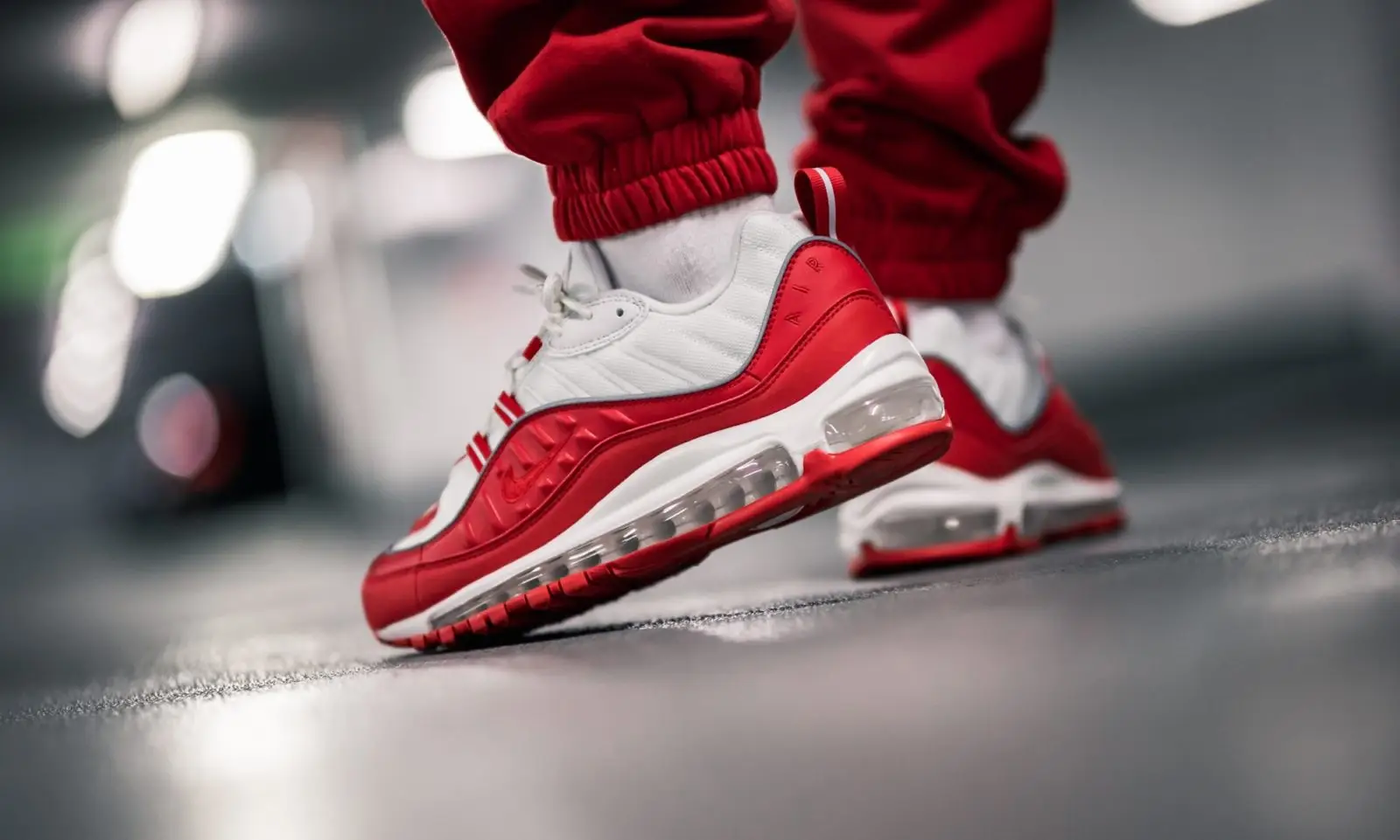 Air max 98 red on feet online