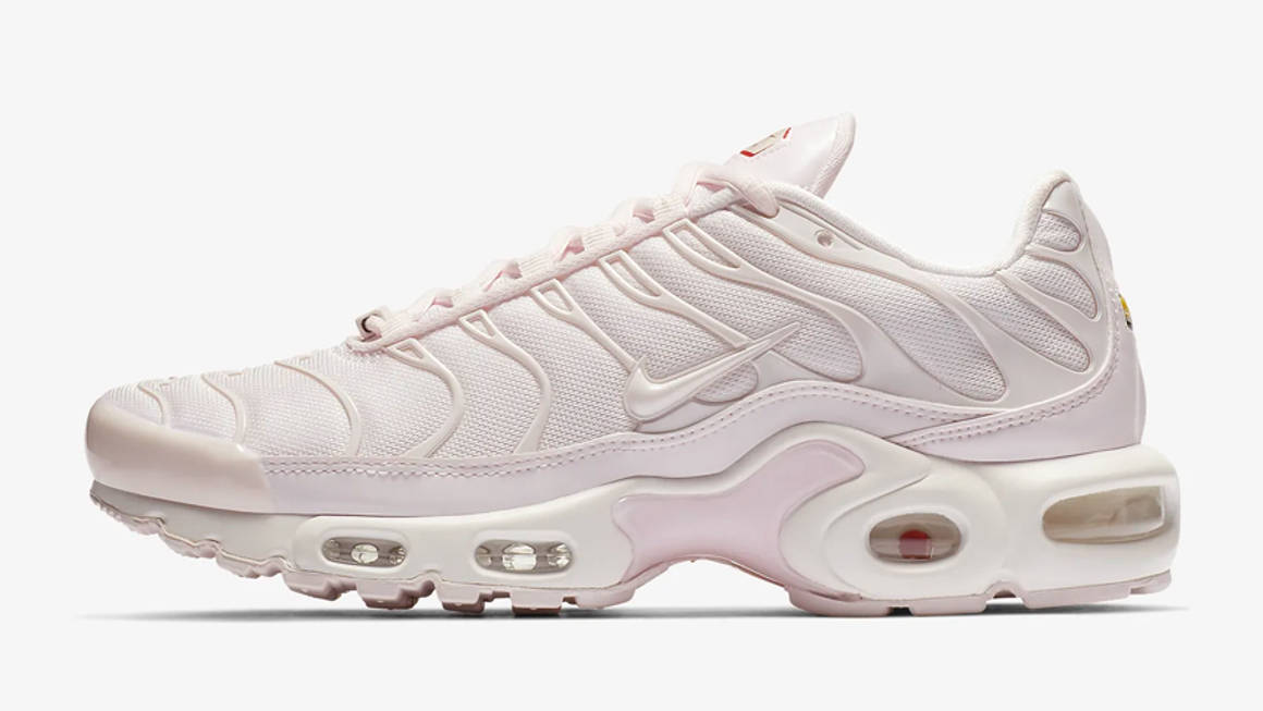 Pale Pink And University Red Romanticises Nike's Air Max Plus TN | The ...