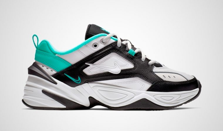 nike m2k tekno black white turquoise