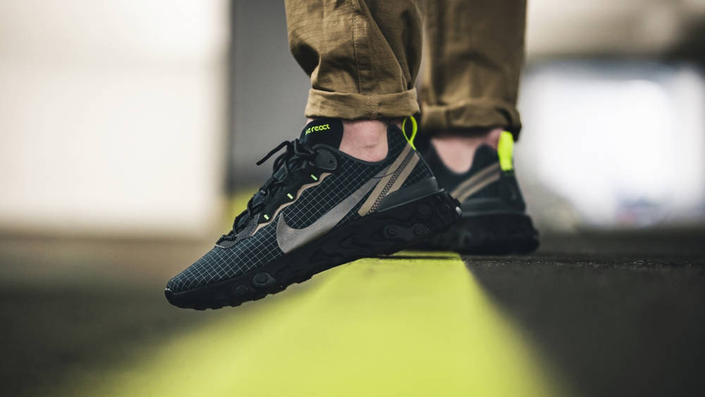 You Need The Nike React Element 55 ‘Green Grid’ In Your Daily Rotation
