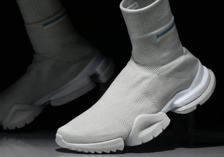 reebok sock runr grey