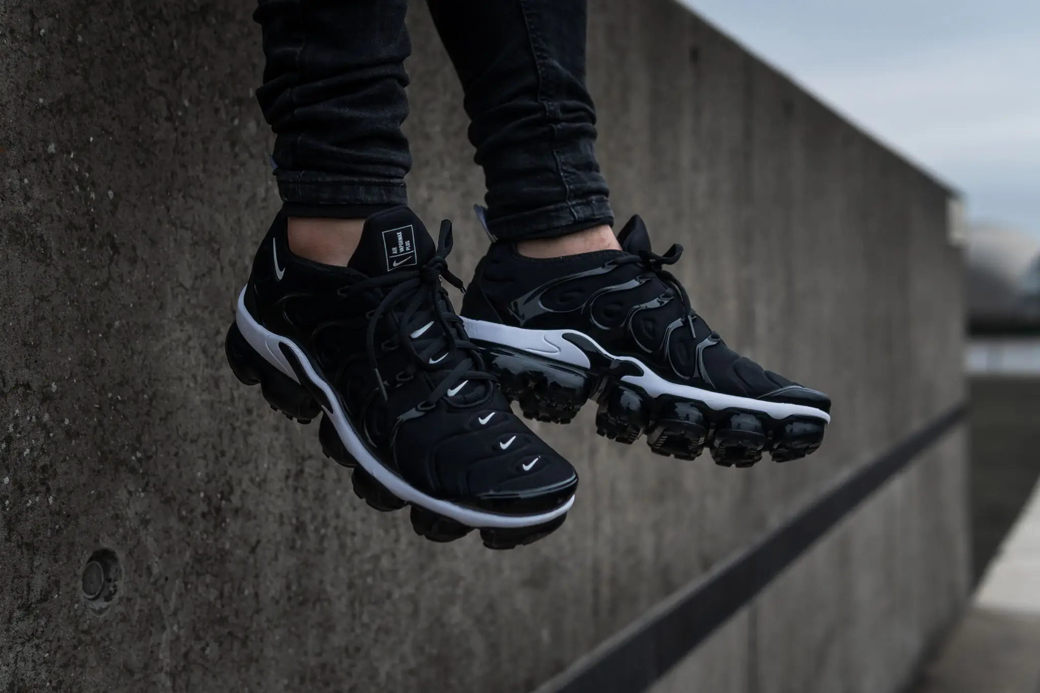 Bold Branding Features On The Nike Air VaporMax Plus 'Black/White