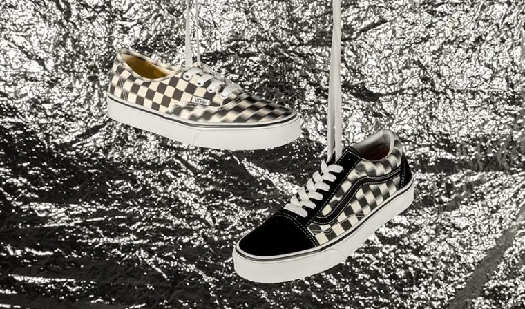 Vans hot sale blurry checkerboard