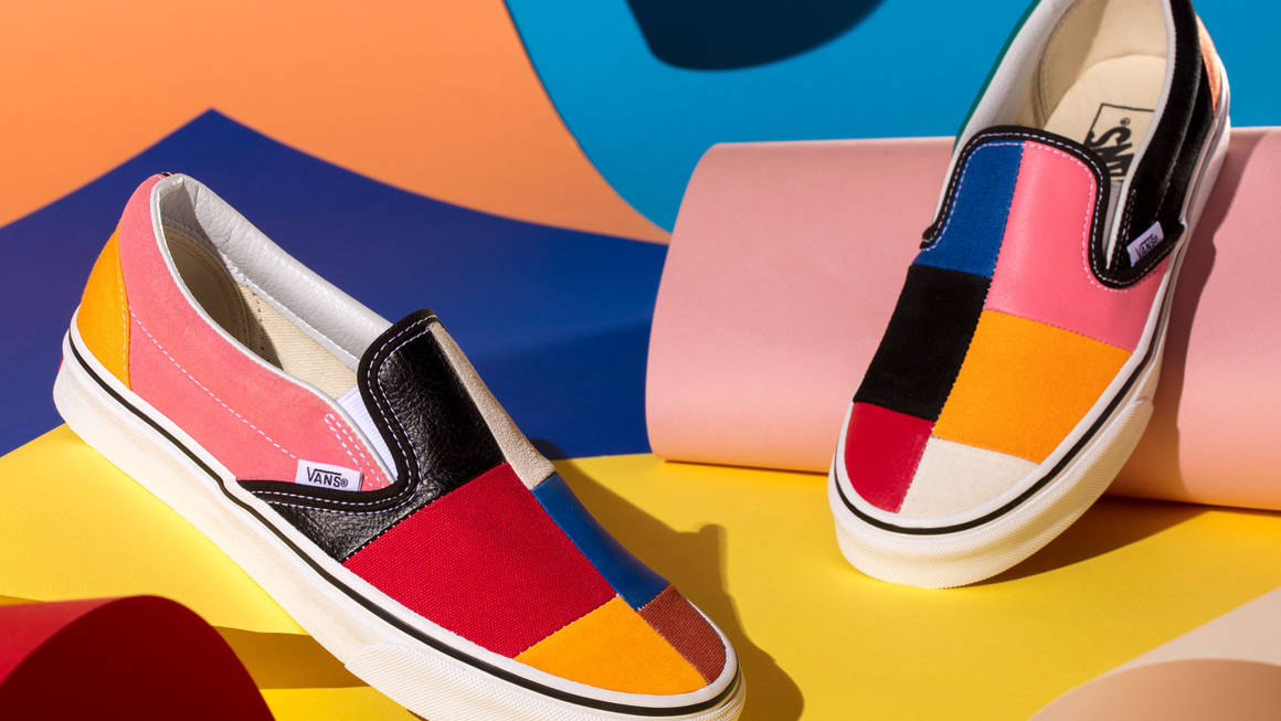 Colourful Patchwork Geometrics Transform Classic Vans Silhouettes | The ...