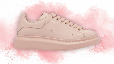 Alexander McQueen's Runway Platform Gets Coated In Blush Alexander McQueen's Runway Platform Gets Coated In Blush