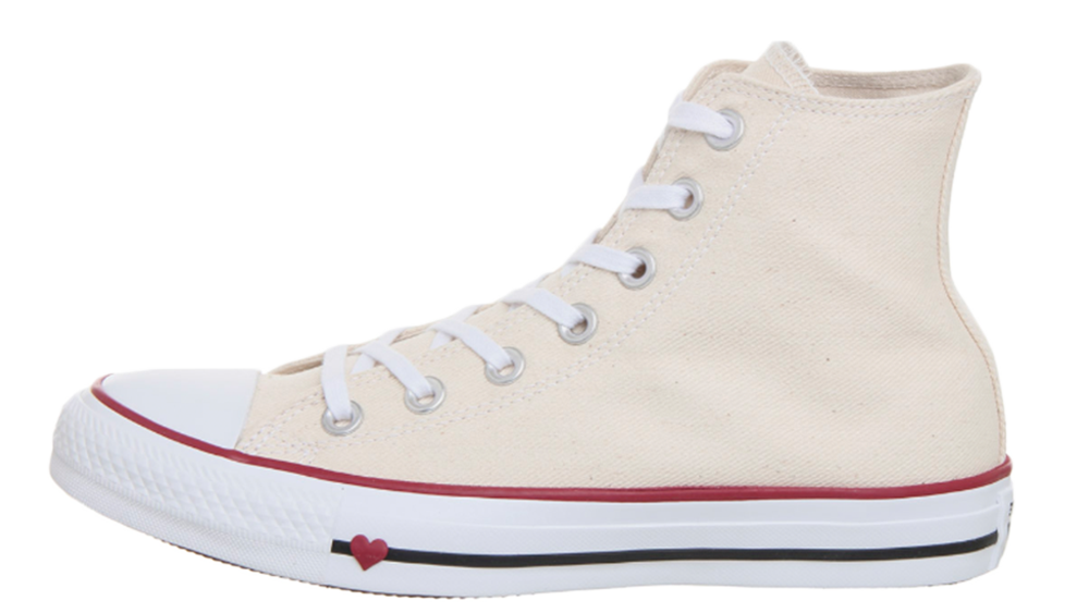 cream heart converse