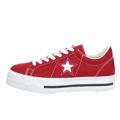 Converse One Star Platform Red White