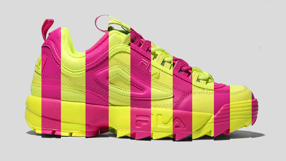 Neon Colour Blocking Transforms The FILA Disruptor