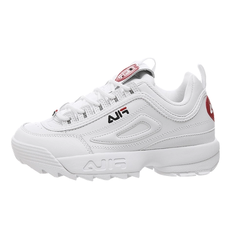 new arrival fila disruptor thick bottom summer beach sandals white for sale Heart