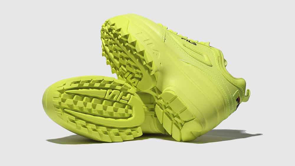 Lime green hotsell fila disruptor