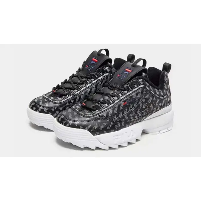 Fila disruptor store enamel black