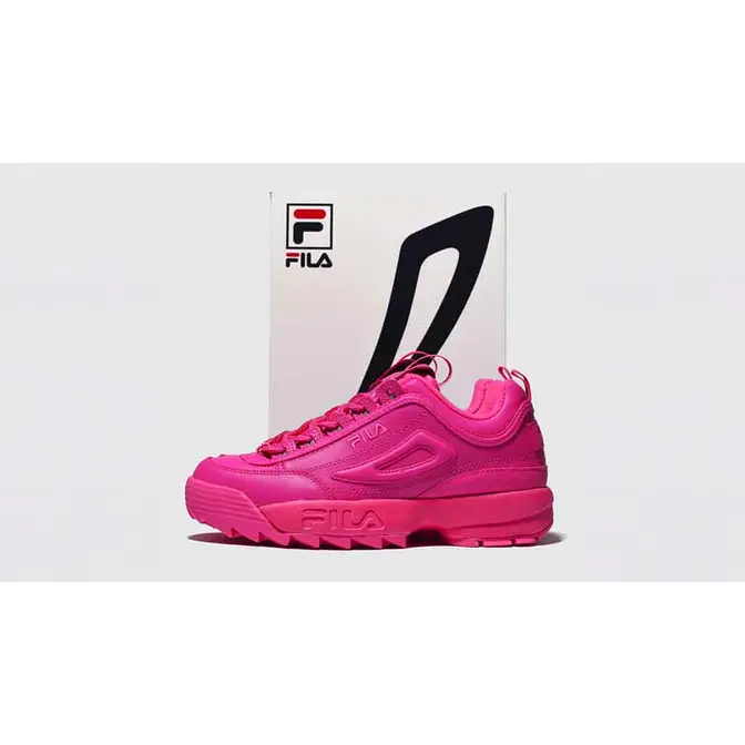 Fila neon pink best sale