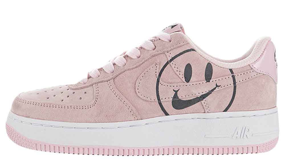 Purple Pink Air Forces With Smiley Face Nike Air Force LV8 Have A