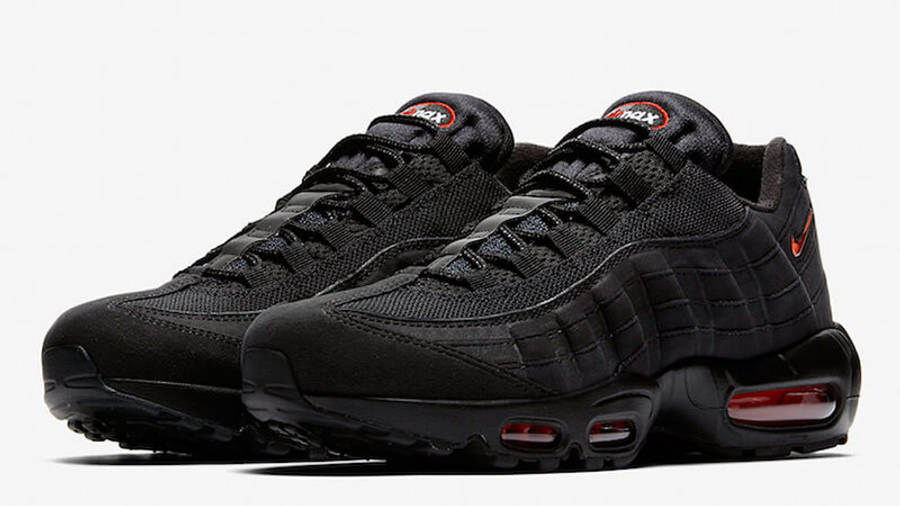 nike air max 95 red and black