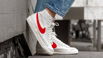 womens red nike blazers