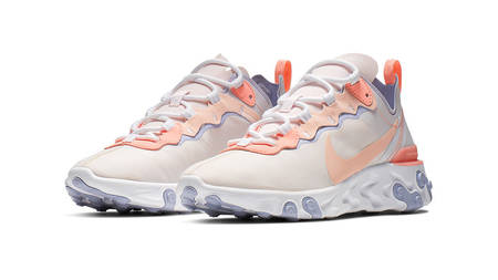 Coral Highlights Bring A Summery Twist To The Nike React Element 55