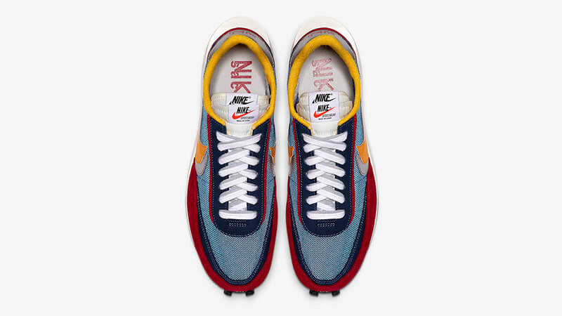 nike ld waffle sacai blue multi release date