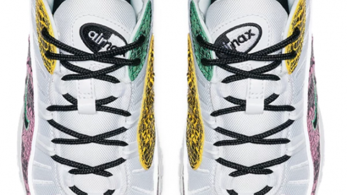 air max 98 snakeskin on feet