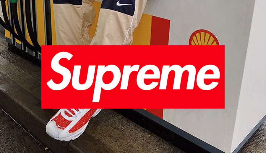 The Supreme x Nike Air Max Tailwind 4 Emerges In A Red Colourway