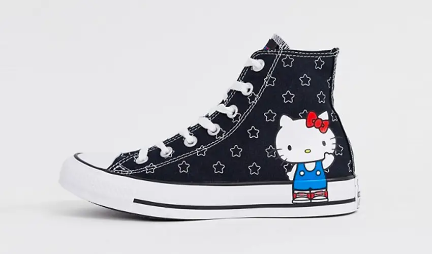 Converse hello shop kitty uk