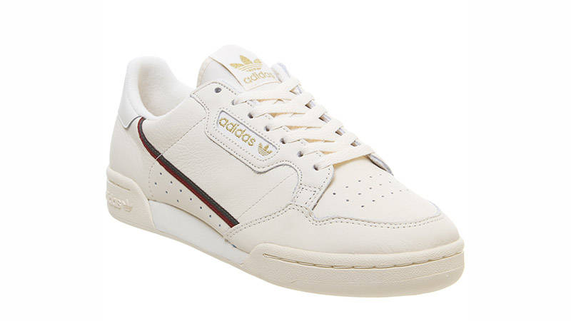 Adidas continental store 80 white gold